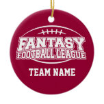Fantasy Football League Christmas Tree Ornament