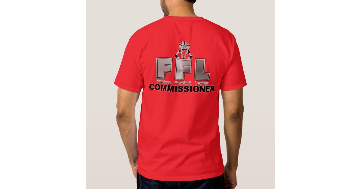 Fantasy Football League Commissioner Shirt Zazzle