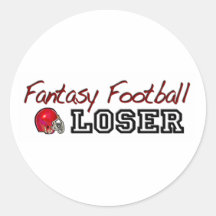 Fantasy Football Loser Round Sticker