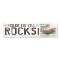 Fantasy Football Rocks! Bumpersticker by fantasyfootball Fantasy Football Rocks! Bumpersticker