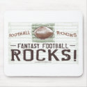 Fantasy Football Rocks! Mousepad by fantasyfootball Fantasy Football Rocks! Mousepad