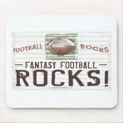 Fantasy Football Rocks! Mousepad by fantasyfootball