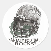 Fantasy Football Rocks! Sticker