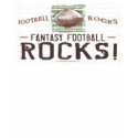 Fantasy Football Rocks! T-Shirt by fantasyfootball Fantasy Football Rocks! T-Shirt