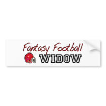 Fantasy Football Widow bumper stickers by worldsfair Fantasy Football Widow bumper stickers