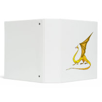 Fantasy Golden Dragon Vinyl Binders