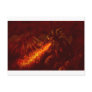Fantasy Great Red Dragon Breathing Fire Post Card
