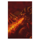 Fantasy Great Red Dragon Breathing Fire Stationery Paper