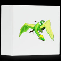 Fantasy Green Dragon binders