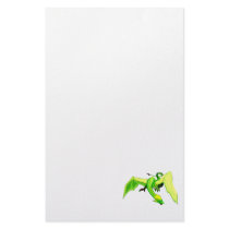 Fantasy Green Dragon Stationery