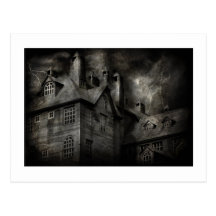 Fantasy - Haunted - It was a dark and stormy night Post Cards