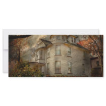 Fantasy - Haunted - The Caretakers House Rack Card Template
