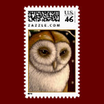 FANTASY HOLIDAY BARN OWL Postage postage