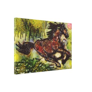 Fantasy Horse1 Stretched Canvas Print