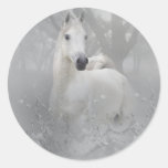 Fantasy Horse Round Stickers
