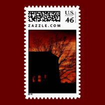 fantasy house stamp stamps