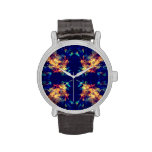 Fantasy kaleidoscope pattern wrist watch