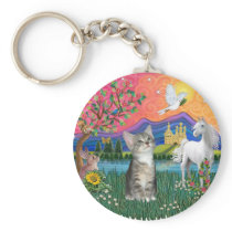 Fantasy Land (ff) - Kitten (silver tabby) Key Chains