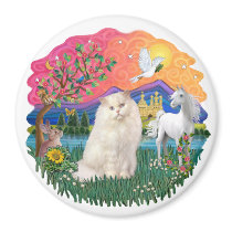 Fantasy Land (ff) - Persian (white) Magnet