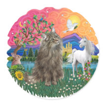 Fantasy land (pp) - Norwegian Forest cat 20 Stickers