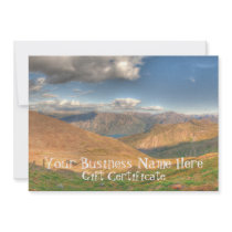 Fantasy Landscape; Gift Certificate Custom Invitation