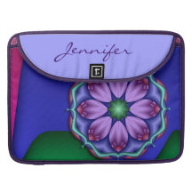 Fantasy Lotus flower & Name Macbook Pro 15" sleeve Sleeves For MacBooks