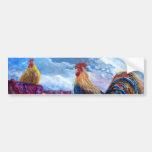 Fantasy Make Believe Chickens and Candy Corn Bumper Sticker