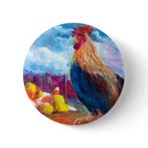 Fantasy Make Believe Chickens and Candy Corn buttons