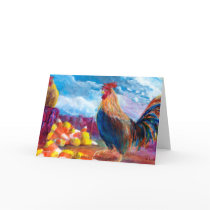 Fantasy Make Believe Chickens and Candy Corn Greeting Cards