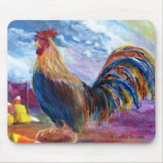 Fantasy Make Believe Chickens and Candy Corn mousepad