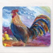 Fantasy Make Believe Chickens and Candy Corn Mouse Pads