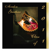 Fantasy Masquerade Class Of Graduation Invitation