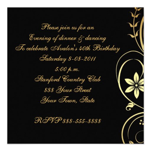 Fantasy Masquerade Mask Monogram Gold Invitation