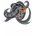 Fantasy mens fashion tee shirt fitted design.