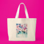 Fantasy Pink Flowers Canvas Bags