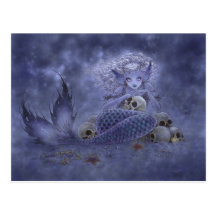 Fantasy Postcard - Dark Mermaid