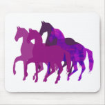 Fantasy Purple Horses Cool Artistic Mousepads