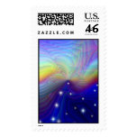 Fantasy Rainbow Postage Stamp