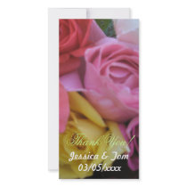 Fantasy Rose Wedding Photo Cards