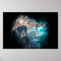 Fantasy Sky Siren Vignette Print