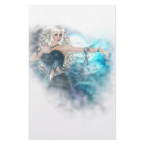 Fantasy Sky Siren Vignette Custom Stationery