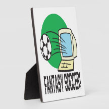 Fantasy Soccer Photo Plaques