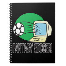 Fantasy Soccer Spiral Note Book