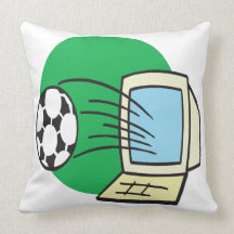Fantasy Soccer Throw Pillow