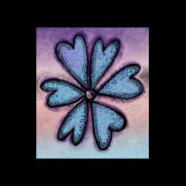 Fantasy Spiral Flower t-shirts