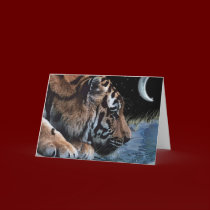 Fantasy Tiger & Moon cards