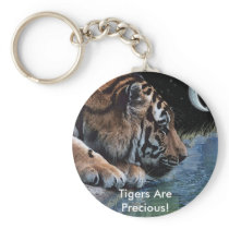 Fantasy Tiger & Moon Key Chain