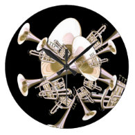 Fantasy Trumpets Music Lovers Wall 

Clock