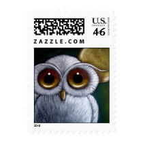 FANTASY WHITE OWL Postage