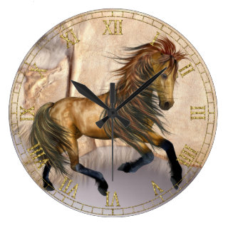 Fantasy Wild Horse Wall Clock